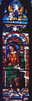 Una vetrata di SS.Giovanni e Paolo